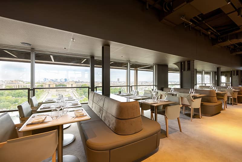 View of the interior of the restaurant Madame Brasserie