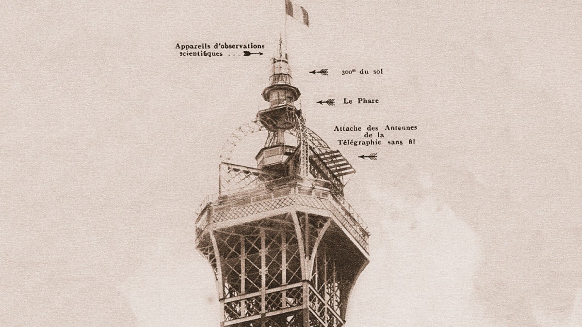 Photo des antennes de la tour Eiffel