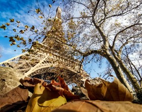 Photo de la tour Eiffel en hiver