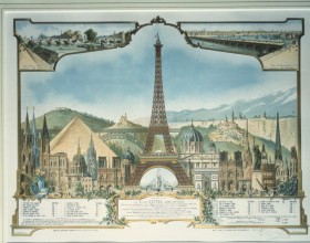 Gravure de la tour Eiffel