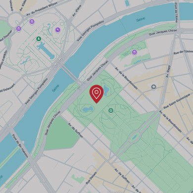Plan du quartier de la tour Eiffel