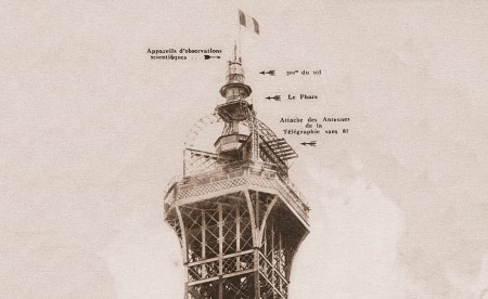 Photo des antennes de la tour Eiffel