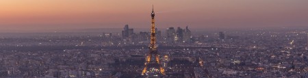 Vue sur la tour Eiffel depuis la tour Montparnasse