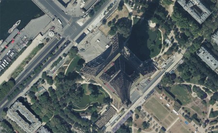 La tour Eiffel vue du ciel en 2018