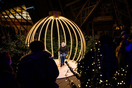 Vue sur le photocall de la terrasse du 1er étage