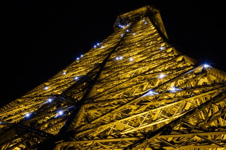 Torre Eiffel Destellos Noche