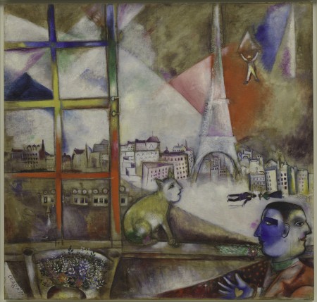 "Paris par la fenêtre" de Marc Chagall
