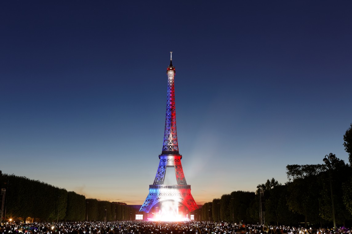 La tour Eiffel le 14 juillet