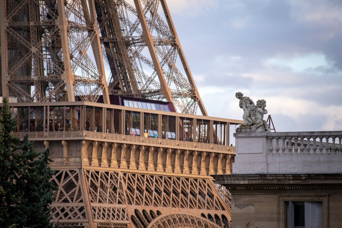 Vue tour Eiffel 1er étage