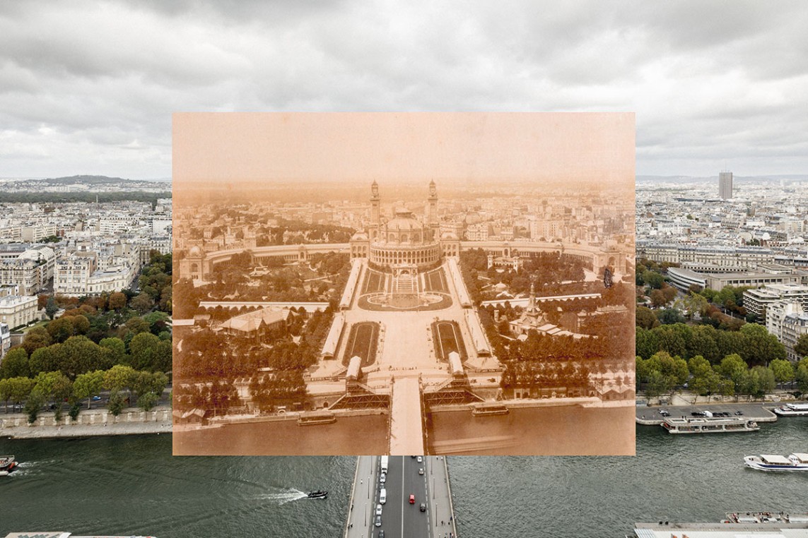 Vue depuis le 2ème étage de la tour Eiffel