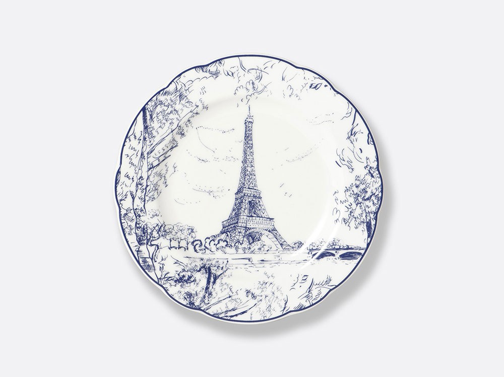 Photo de l'assiette Tour Eiffel x Bernardaud avec décor de jour