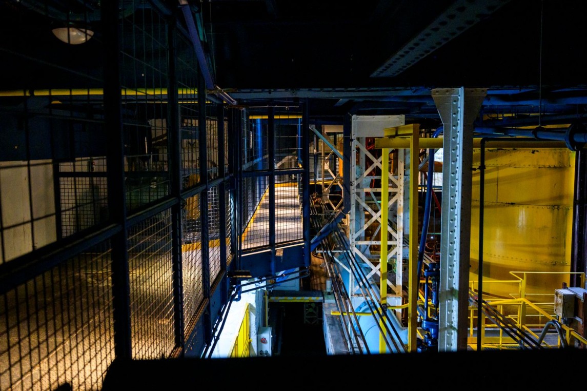 Les machineries des ascenseurs de la tour Eiffel