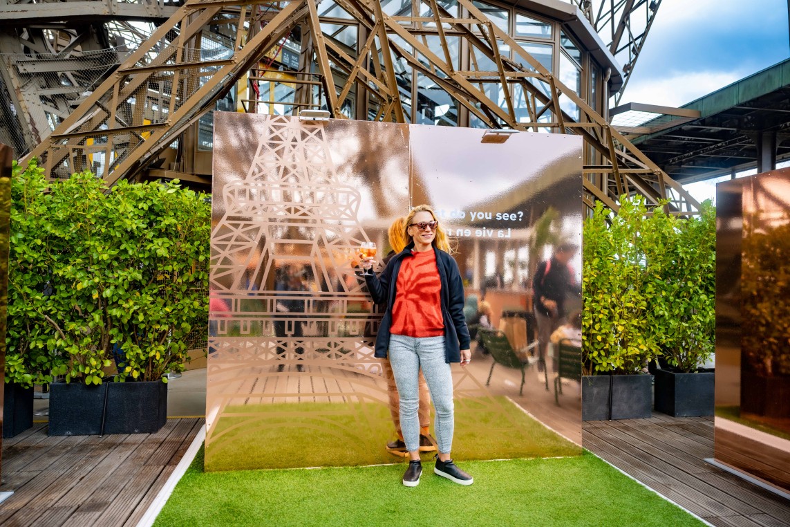 Photocall de la terrasse du 1er étage